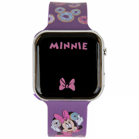 Minnie Mouse Donuts LED Kids Digital Wrist Watch